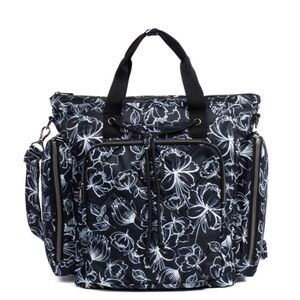 Lug Bustle “Outline Floral Black” Shoulder Bag. NWT
